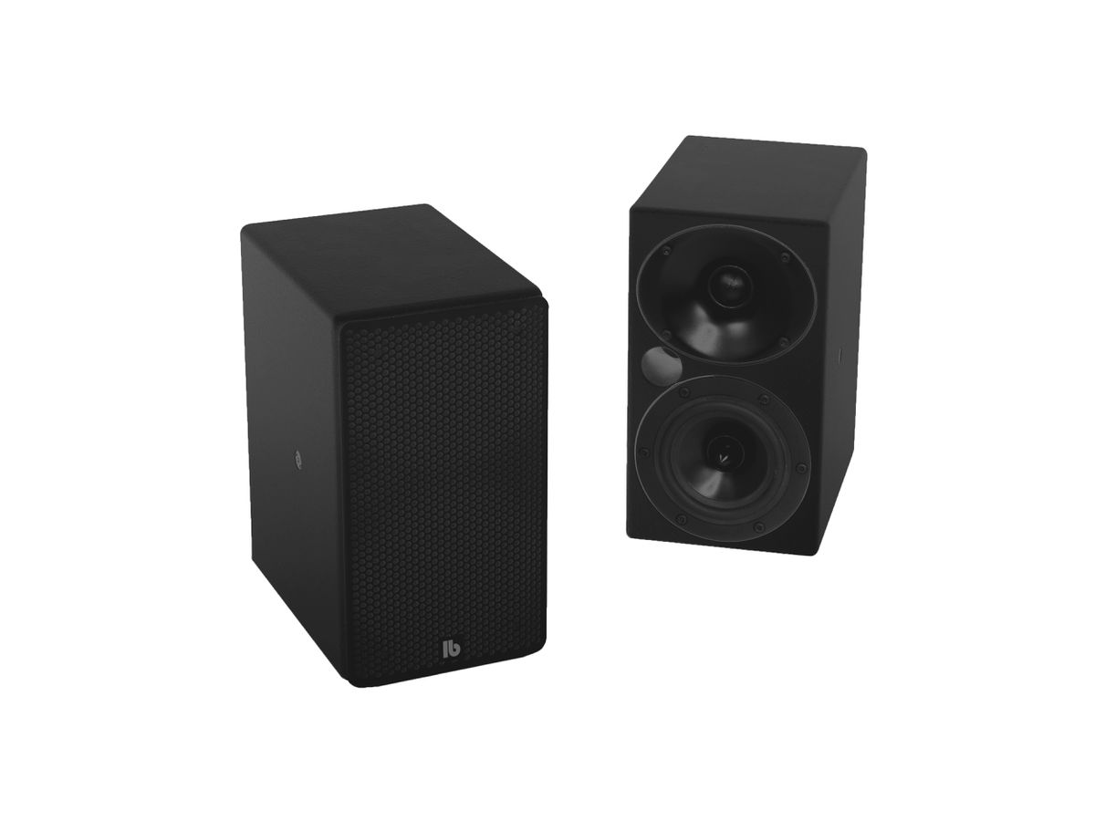 F 4 schwarz - 2-Wege Monitorlautsprecher, 8 Ohm