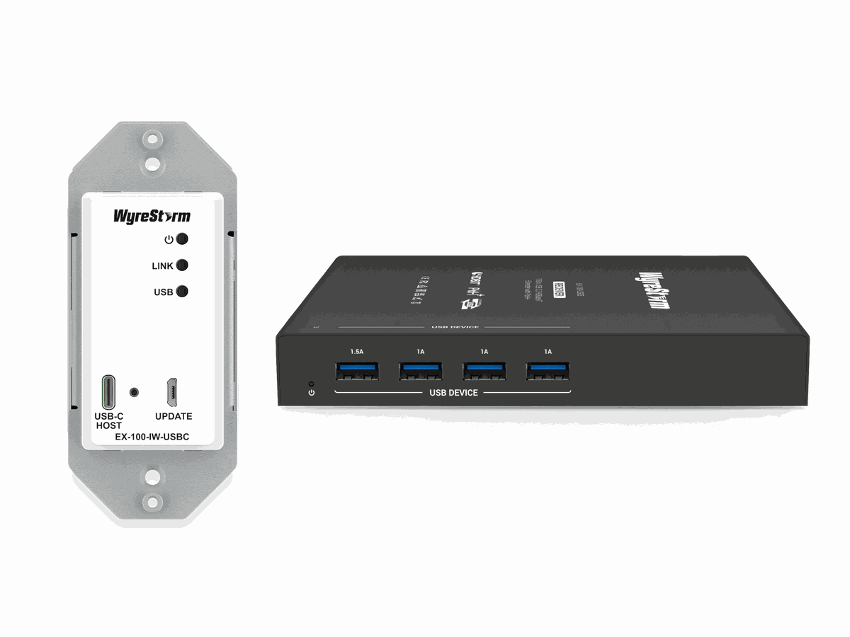 EX-100-IW-USBC - Inwall USB3.2 -HDBT Kit