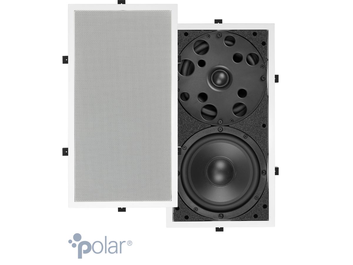 DE 300 R Polar weiss - 3-Wege-Einbaulautsprecher, rechteckig, 4