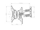 BrackIT M - Fixation mobile 43û50\ Zoll 71û491 mm