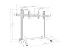 Braclabs-Stand Floorbase - Support au sol 40û55 Zoll VESA