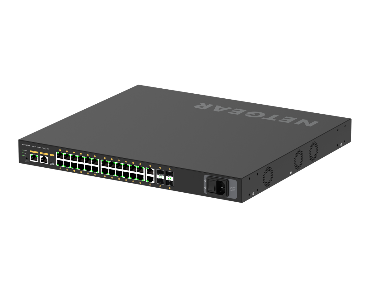 M4250-26G4XF-PoE+ 26xRJ45+ 4xSFP Port - Network Switch 26Port 1G, Managed, 480W