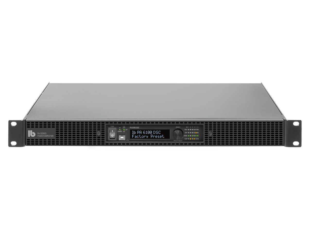 PA 6100 DSC xl - Endstufe mit  8 x 8 DSP , 6 x 100 Watt