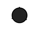 DE 200 LP schwarz - 2-Wege-Einbaulautsprecher flach (t= 48 m