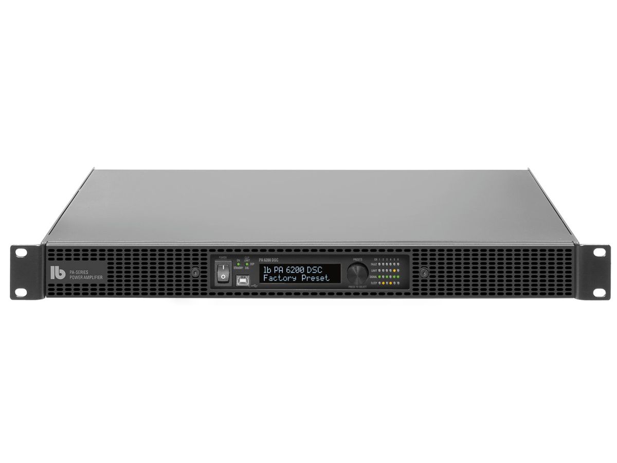 PA 6200 DSC xl - Endstufe mit  8 x 8 DSP , 6 x 200 Watt