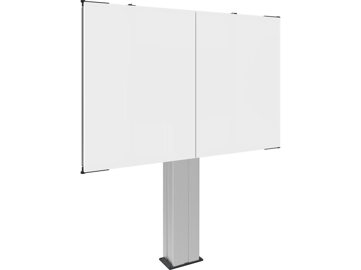 152.0100-LS - Whiteboard Montagesatz lackierter Stahl für 55 - 65"