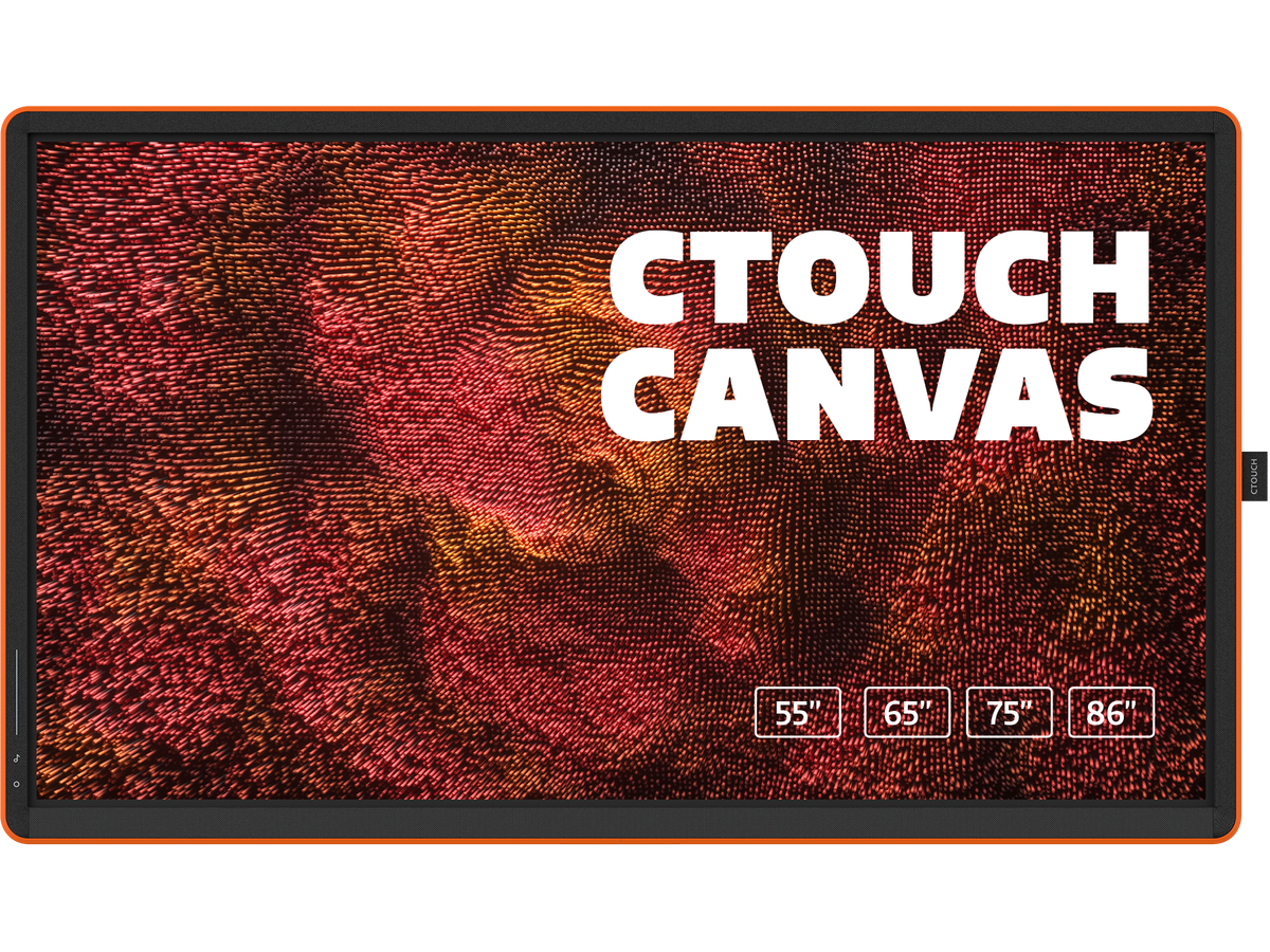 Canvas 65 zoll Regal Orange In-Glass optically bonded touch