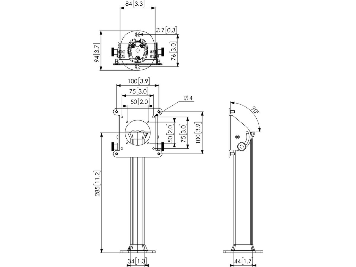 PTA 3102 - Tischfuss für Tablet