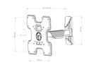 BrackIT S-I - Fixation mobile 32û43\ Zoll 64û226 mm
