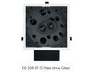 DE 200 STQ Polar schwarz - Stereo-2-Wege-Einbaulautsprecher, quadra