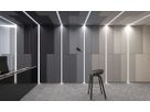 PARQUET acoustic wall - fiber black - 15x120cm Glue Mounting