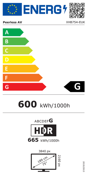Energy label XHB754-EUK