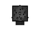 DE 200 QT Polar schwarz - 2-Wege-Einbaulautsprecher, quadratisch,