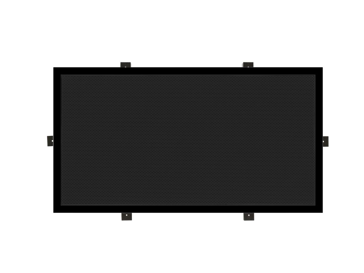 DE 300 FR schwarz - 3-Wege-Front-Einbaulautsprecher, rechtec