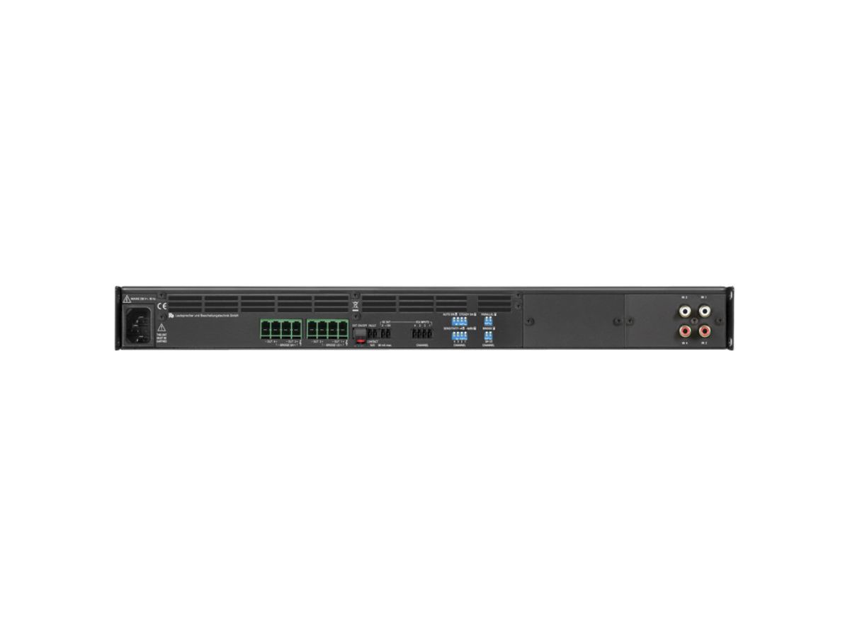 PA 4400 CINCH - 'Endstufe, 19'', 1 HE, 4 x 400 Watt, 4 x