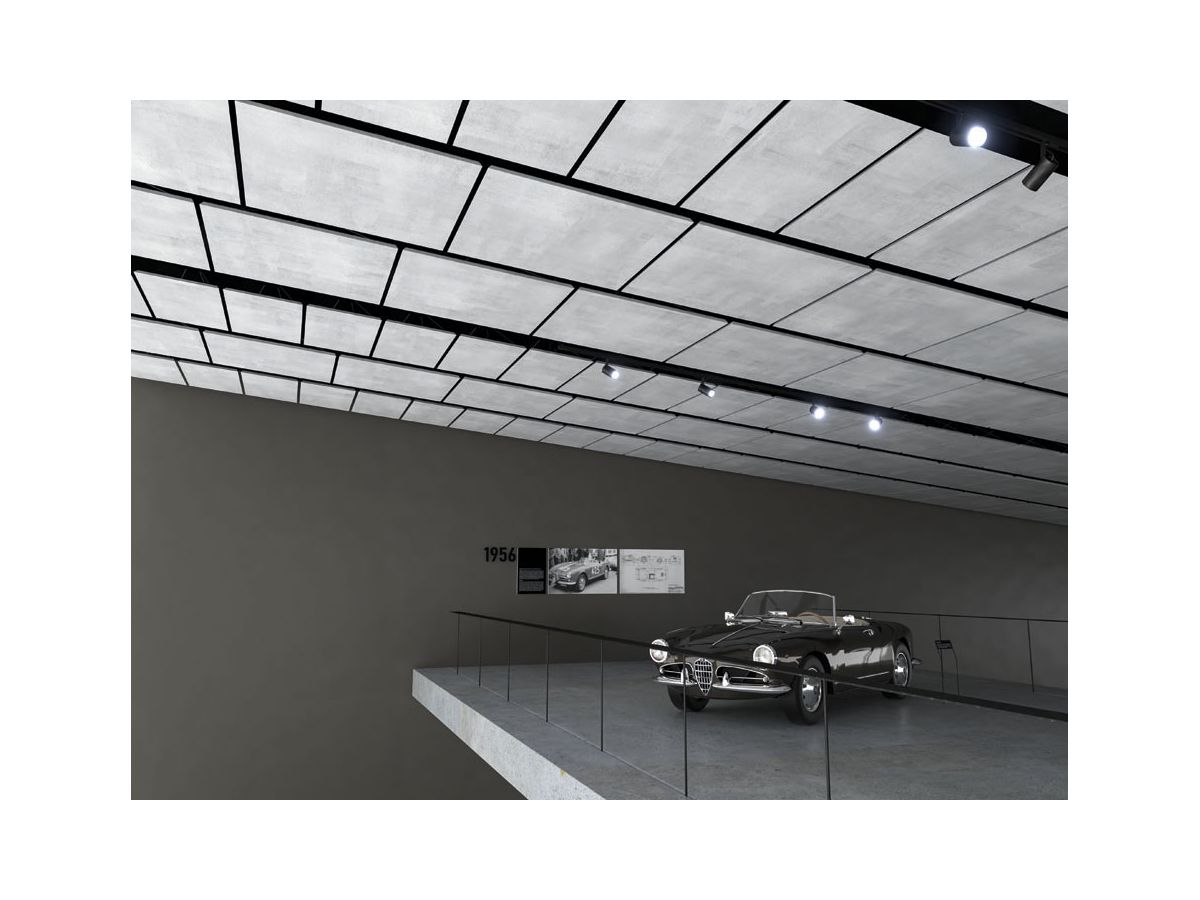 SURFACE acoustic wall - fiber black - 120x120cm Baffel suspension