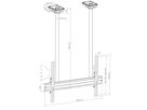 PLD Single HD - Fixation plafond lourd 75û100 Zoll