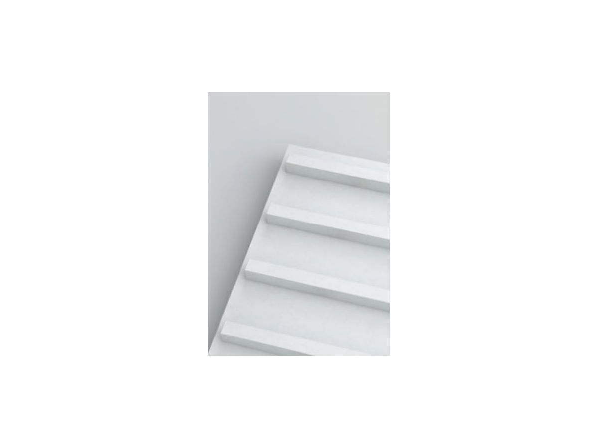 MICROBAFFLE acoustic wall - fiber white - 60x120cm Glue Mounting travers
