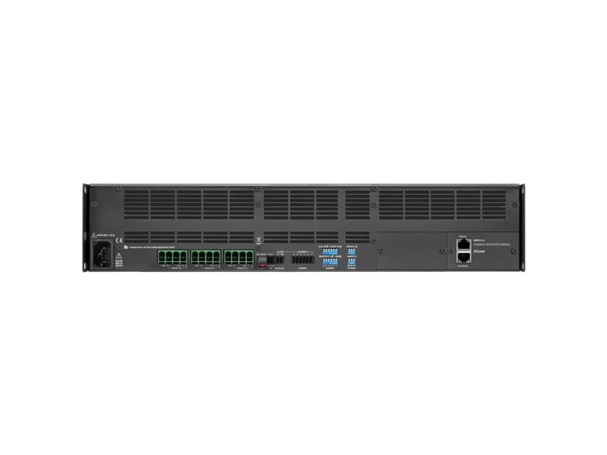 PA 6400 DANTE - 'Endstufe, 19'', 2 HE, 6 x 400 Watt, 6 x