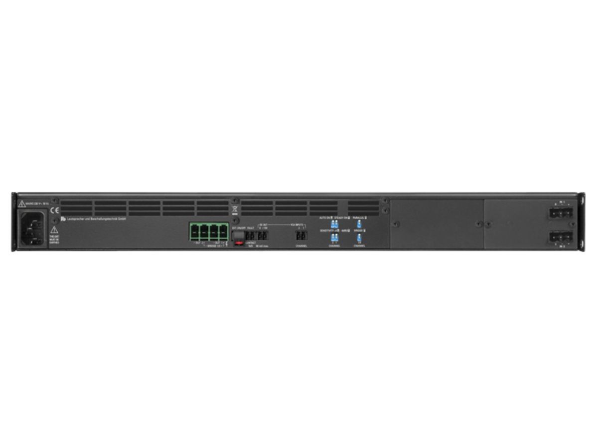 PA 2200 - Endstufe, 19", 1 HE, 2 x 200 Watt, 2 x