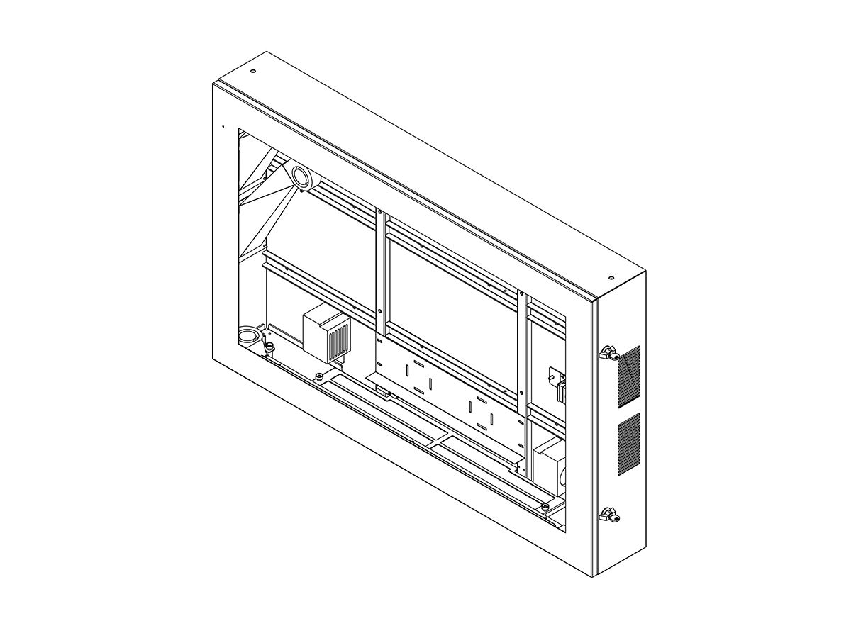 SOPW 55Zoll Landscape - Outdoorgehause horizontal 55 Zoll