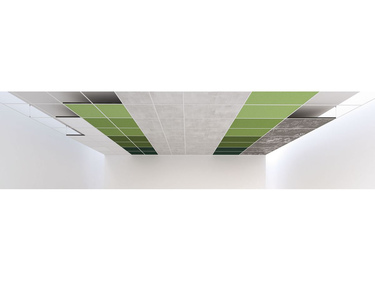 QUADRA acoustic wall - fiber white - 62.5x62.5cm False ceiling