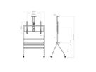 BrackIT Stand Scandio Black - Support mobile 55û86\ Zoll + tablette