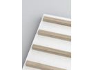 MICROBAFFLE acoustic wall - fiber white - 60x120cm Magnet Mounting + wood travers