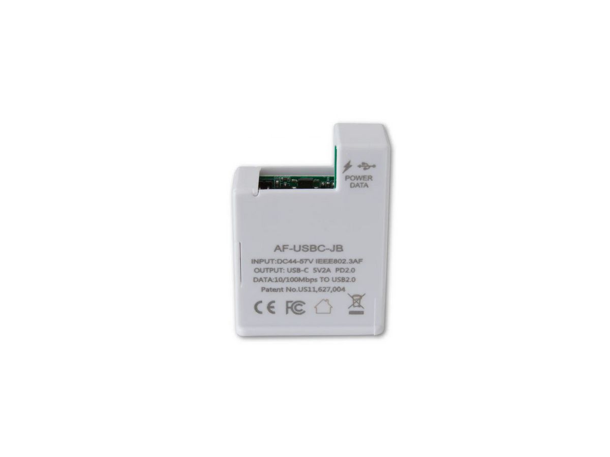 PoE Konverter 10 Watt - USB-C / Strom + Daten