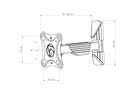BrackIT XS-I - Fixation mobile 24û32\ Zoll 63û225 mm