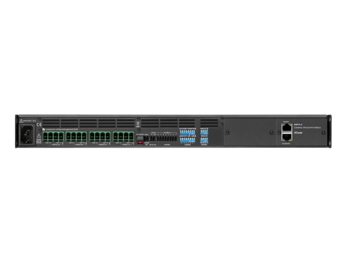 PA 8100 DANTE - Amplificateur de puissance, 19", 1 UH,