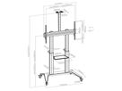 BrackIT Stand Single XXL HD - Support mobile 65û120\ Zoll + caméra