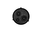 DE 200 LP schwarz - 2-Wege-Einbaulautsprecher flach (t= 48 m