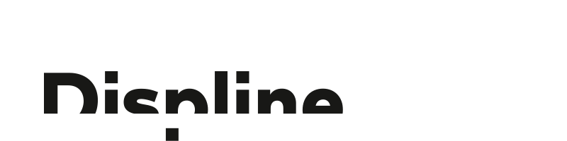 Logo von Displine in Schwarz
