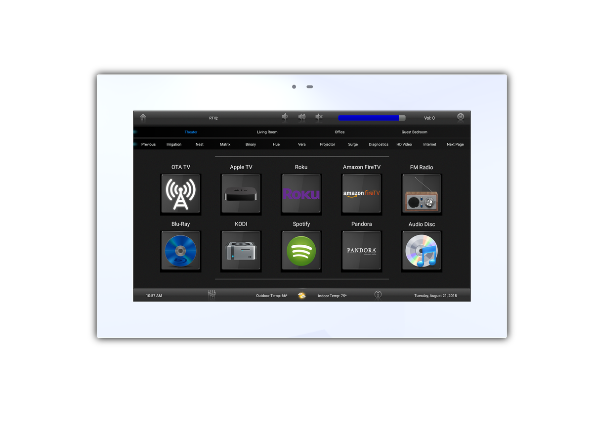 KA11 '11'' Einbau Touchscreen white'