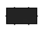 DE 300 FR schwarz - 3-Wege-Front-Einbaulautsprecher, rechtec