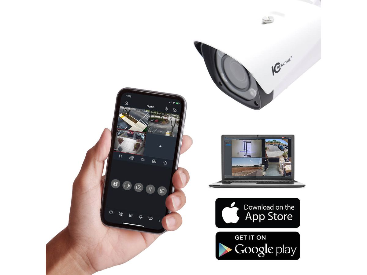 IPEG-B20V-IRW2 - IP Edge Line - 2MP,  In/Out, Bullet, Varifocal, Motor