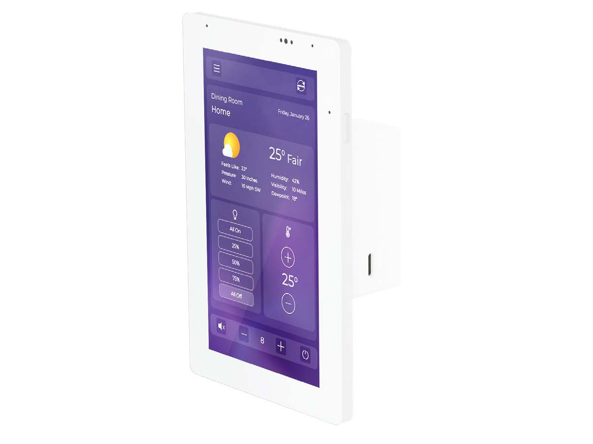 IST-5-W; 5" Touchpanel - Surface Touchpanel in White