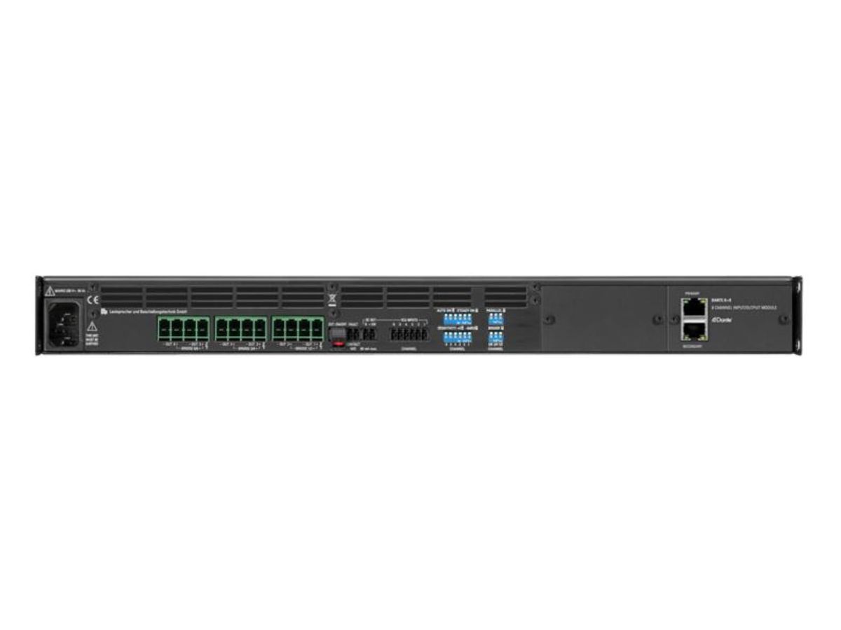 PA 6200 DANTE - Endstufe, 1 HE, 6 x 200 Watt, 6 x In Dan