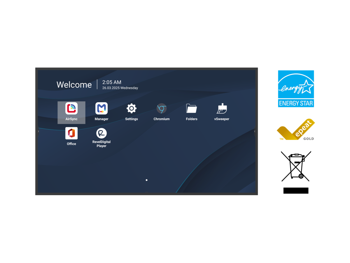 CDE5531-1C - Wireless Display, 55" 4K