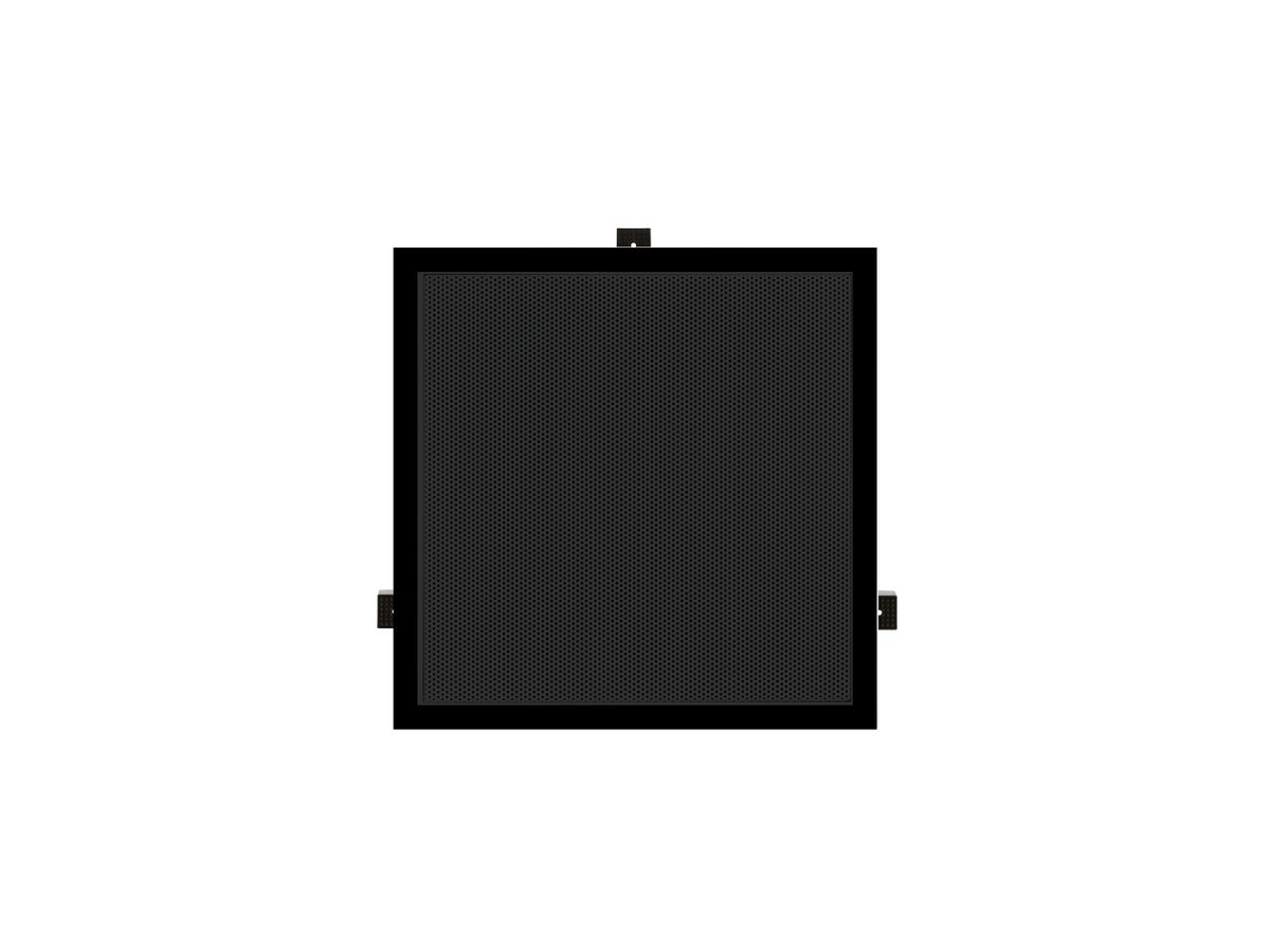 DE 200 LPQT schwarz - 2-Wege-Einbaulautsprecher flach, quadrat