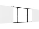 152.0100-ES - Whiteboard Montagesatz aus emailliertem Stahl für 55 - 65''