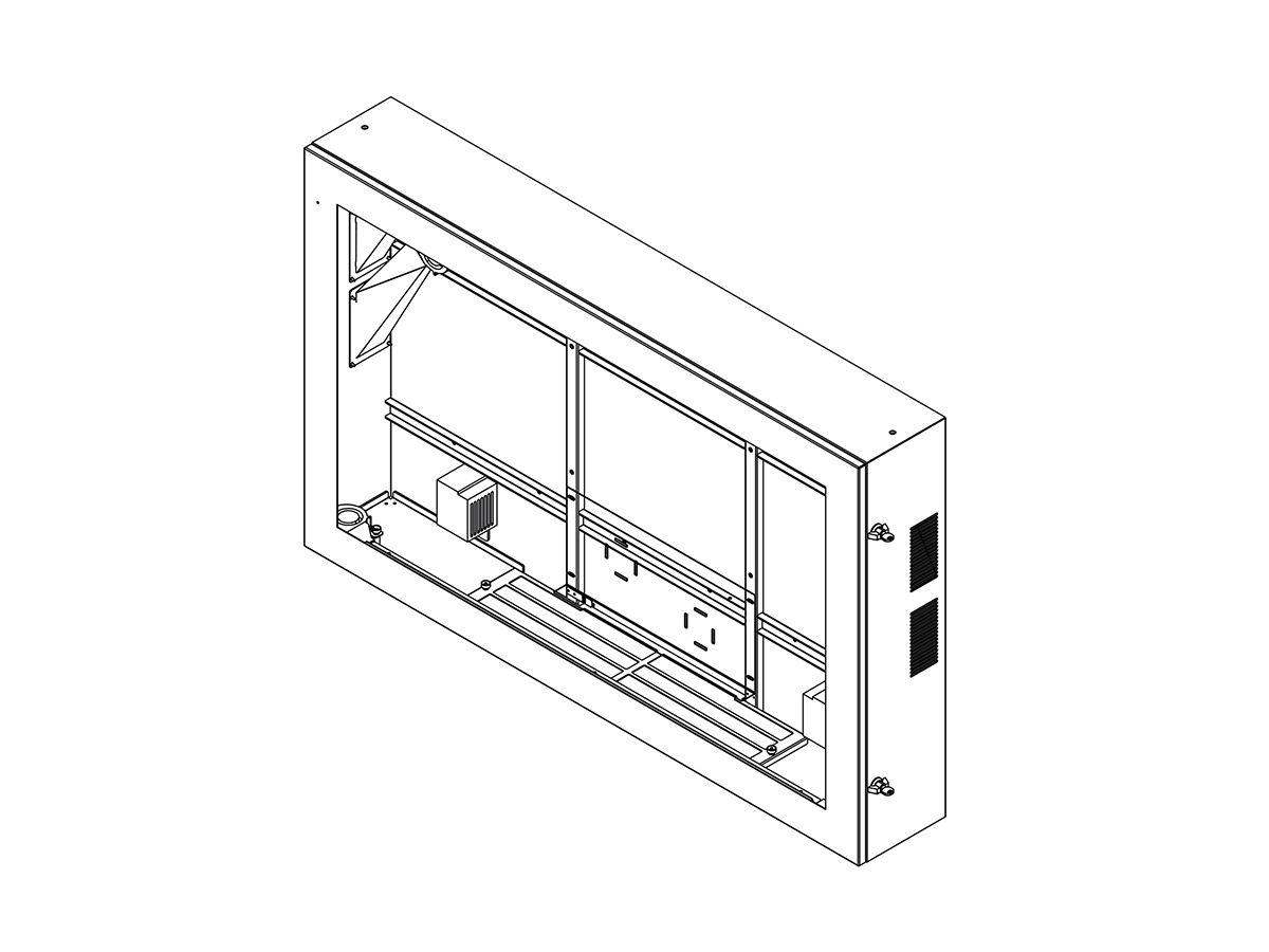 SOPW 65 Zoll Landscape - Outdoorgehause horizontal 65 Zoll
