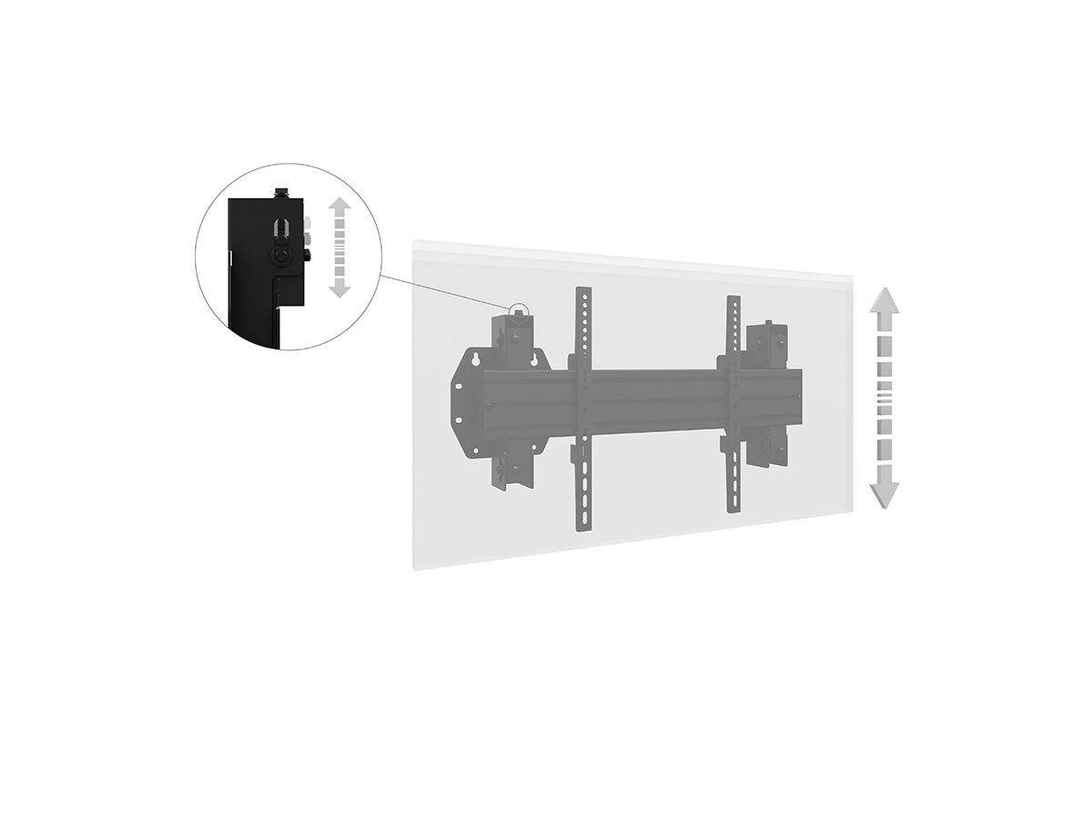 WH Synchron HD 65-98ö Portrait - Fixation lourde 65û98\ Zoll VESA 800