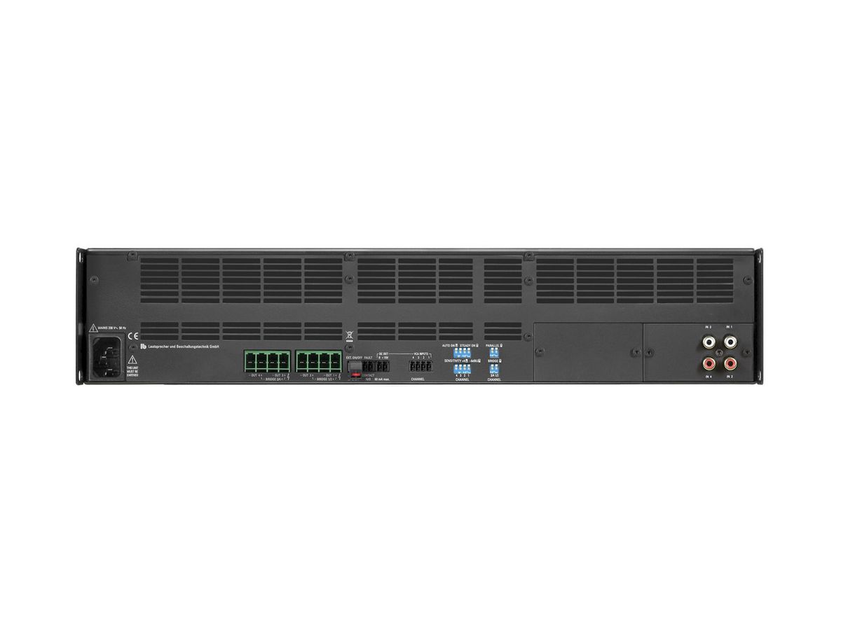 PA 4800 CINCH - 'Endstufe, 19'', 2 HE, 4 x 800 Watt, 4 x