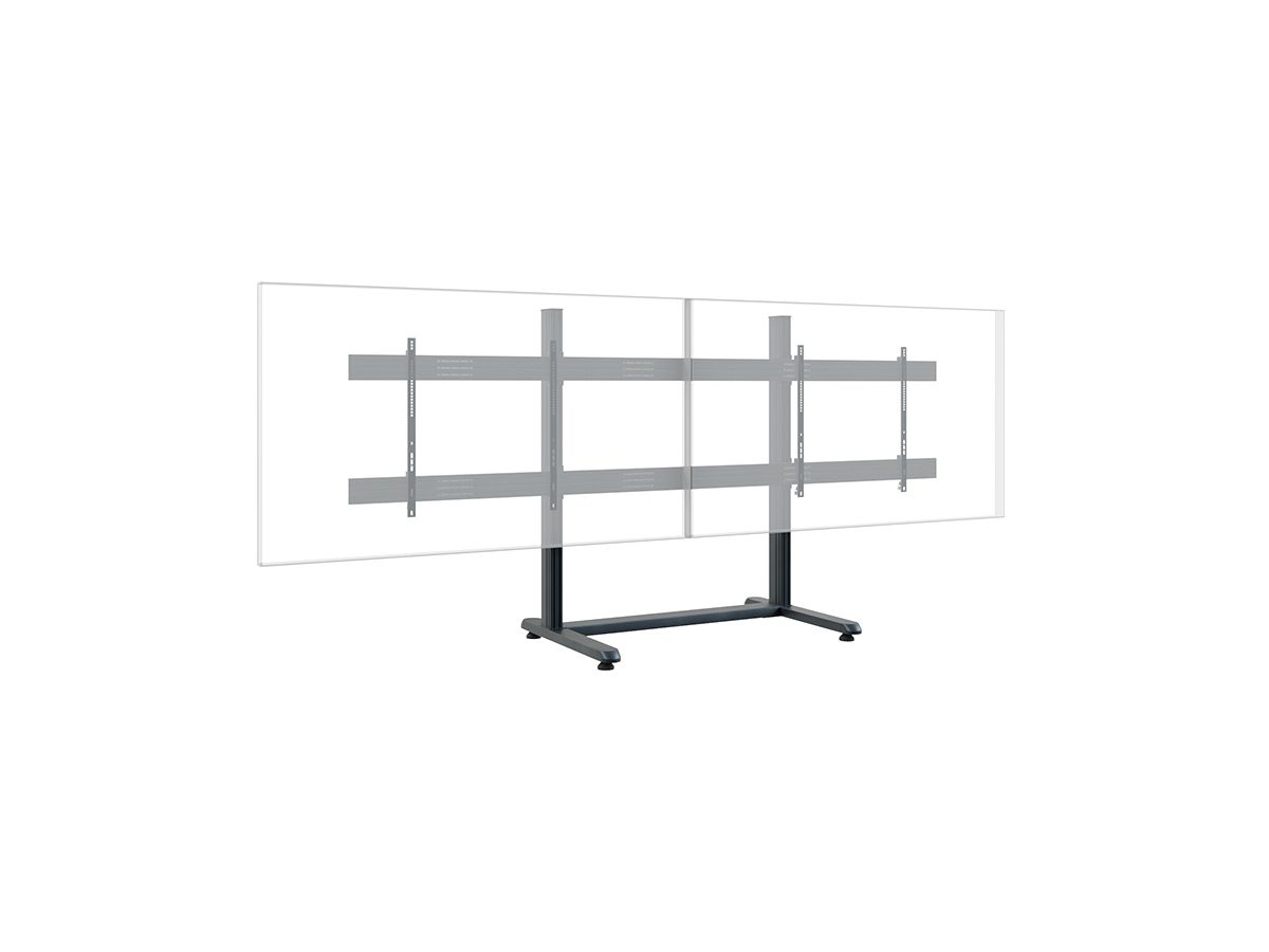 CPS Floorstand Dual 75 - 86 Zoll - Support libre 2x75û86 Zoll