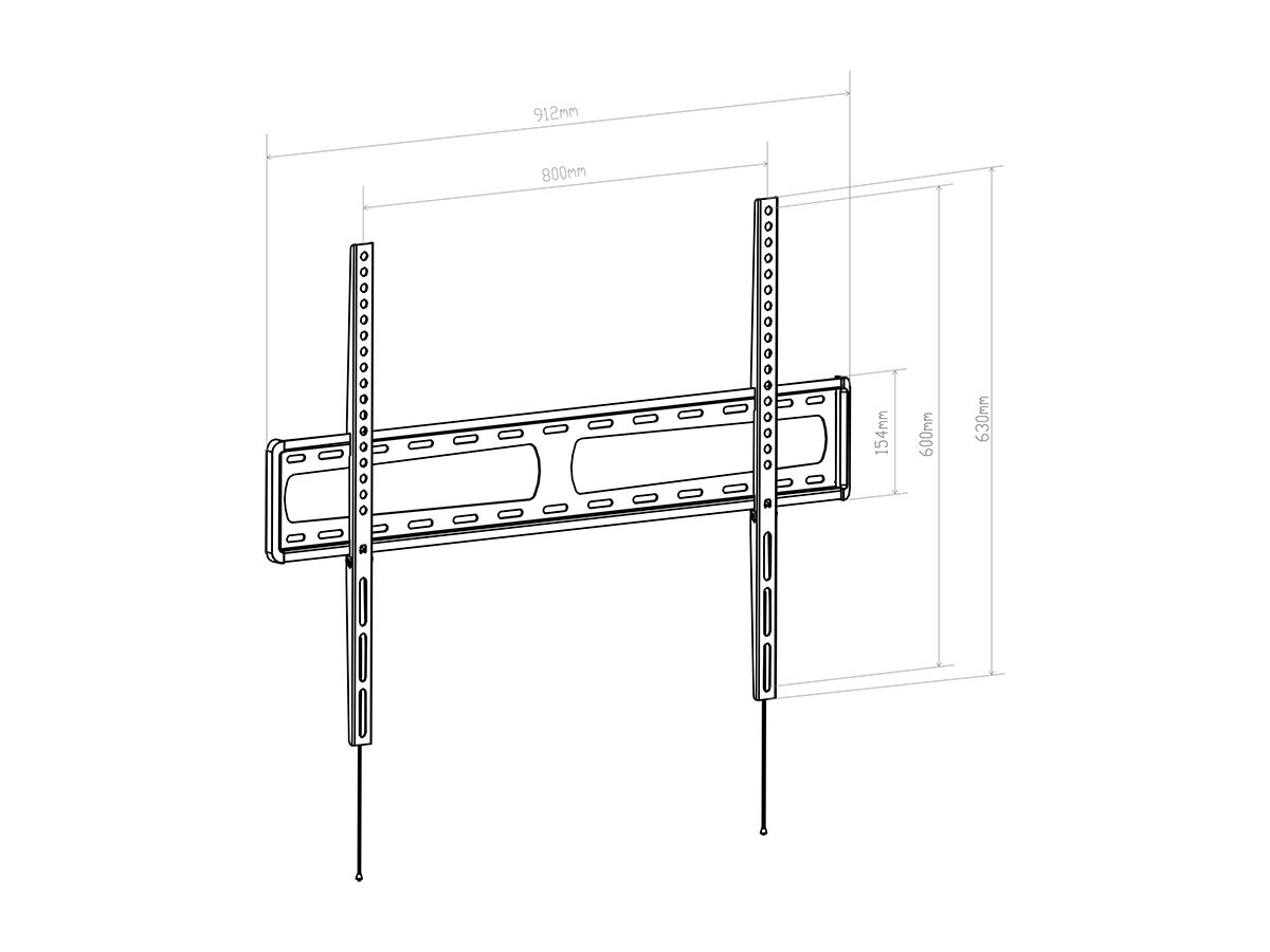BL Fixed 800 - Fixation fixe 46û65\ Zoll VESA 800