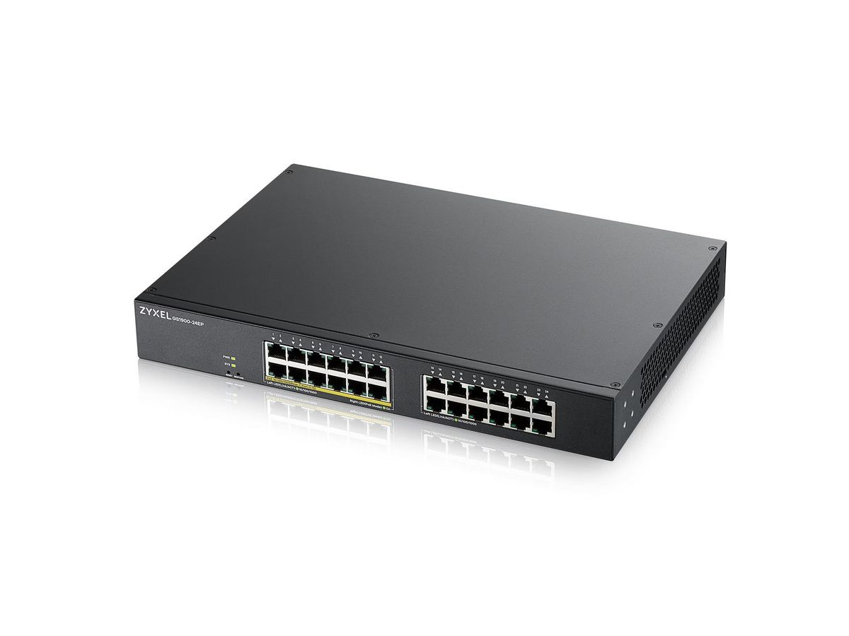 ZyXEL - GS1900-24EP, 24Port Gigabit - 12PoE Switch