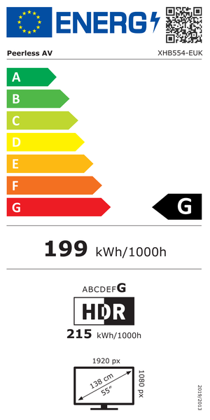Energy label XHB554-EUK