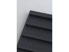 MICROBAFFLE acoustic wall - fiber black - 60x120cm Glue Mounting quer